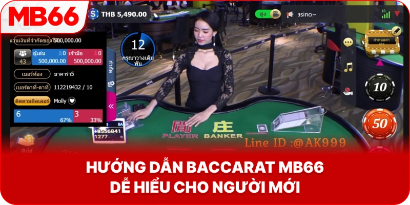 Hướng Dẫn Baccarat MB66 dễ hiểu cho người mới